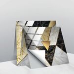20 PCS 10cm PVC Crystal Crystal Crystal Pellicola Geometric Pattern Mattonelle Adesivo da parete (TS230)