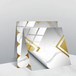 20 PCS 10cm PVC Crystal Crystal Coperto film Geometric Pattern Mattonelle Adesivo da parete (TS235)