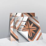 20 pezzi 10cm PVC Crystal Crystal Coperto film Geometric Pattern Mattonelle Adesivo murale (TS236)