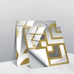 20 PCS 10 cm PVC Crystal Crystal Crystal Pellicola Geometric Pattern Mattonelle Adesivo da parete (TS239)