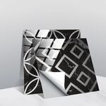 20 PCS 10cm PVC Crystal Crystal Crystal Pellicola Geometric Pattern Mattonelle Adesivo murale per piastrelle (TS241)