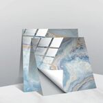 20 pezzi 10cm PVC Crystal Crystal Crystal Pellicola Geometric Pattern Mattonelle Adesivo murale (TS242)