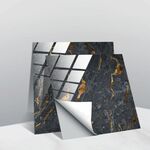20 PCS 10cm PVC Crystal Crystal Pellicola Geometric Pattern Mattonelle Adesivo murale per piastrelle (TS244)