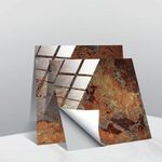 20 PCS 10cm PVC Crystal Crystal Coperto film Geometric Pattern Mattonelle Adesivo murale per piastrelle (TS245)