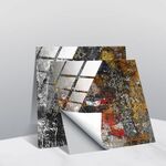 20 pz 10cm PVC Crystal Crystal Crystal Pellicola Geometric Pattern Mattonelle Adesivo da parete per piastrelle (TS246)