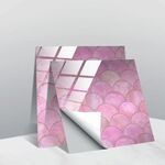 20 PCS 10cm PVC Crystal Crystal Crystal Pellicola Geometric Pattern Mattonelle Adesivo da parete per piastrelle (TS249)