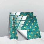 20 pezzi 10 cm PVC Crystal Crystal Crystal Pellicola Geometric Pattern Mattonelle Adesivo murale (TS251)