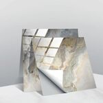 20 pezzi 15 cm PVC Crystal Crystal Crystal Pellicola Geometric Pattern Mattonelle Adesivo murale (TS243)