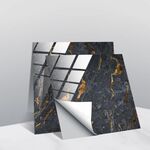20 PCS 15 cm PVC Crystal Crystal Crystal Pellicola Geometric Pattern Mattonelle Adesivo murale (TS244)