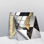 20 PCS 20 cm PVC Crystal Crystal Crystal Pellicola Geometric Pattern Mattonelle Adesivo da parete (TS230)