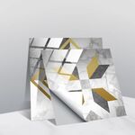 20 PCS 20 cm PVC Crystal Crystal Crystal Pellicola Geometric Pattern Mattonelle Adesivo murale (TS238)