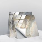 20 pz 20 cm PVC Crystal Crystal Crystal Pellicola Geometric Pattern Mattonelle Adesivo da parete (TS243)