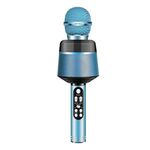 Q008 Microfono in diretta Bluetooth wireless (blu)