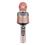 Q008 Microfono in diretta Bluetooth wireless (oro rosa)