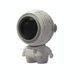 MF040 Mini portatile Sfondo senza foglie USB Hanging Neck Spaceman Fan (Bianco)