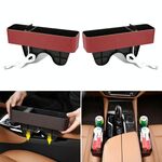 1 pair auto multi-funzionale sedile Crevice stoccaggio USB (vino rosso)