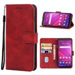 Per Alcatel Axel (5004R) / Lumos (DALN5023) Cassa del telefono in pelle (rosso)