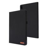 For OPPO Realme Pad 11 inch Horizontal Flip TPU + Fabric PU Leather Protective Case(Black)