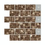 Autoadesivo da parete 3D impermeabile e impermeabile da 2 pezzi (YJC0097)
