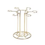 Supporto del calice del supporto del supporto del supporto del supporto di vetro del vino rosso del ferro battuto (imitazione semi-tazza d'oro)