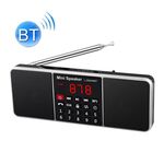 L-288AM Bluetooth Dual Speaker Radio MP3 Player Support TF Card / U Disco con display a LED (nero)