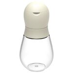 2 pezzi Acciaio inossidabile Bowling Pepper Grinder manuale (bianco)
