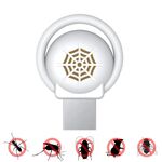 USB Auto Mouse Repellente Ultrasuoni Zanzara Insetto Repellente con Atmosphere Light (Bianco)