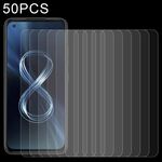 Film in vetro temperato da 50 pezzi 0.26mm 9h 2.5D per Asus Zenfone 8z