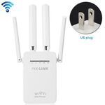 Ripetitore Wireless Smart WiFi Router con 4 Antenne WiFi, Specifiche Spina: Spina USA (Bianca)