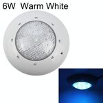 Lampada da parete per piscina in plastica ABS da 6W con luce subacquea (bianco caldo)