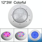 Lampada da parete per piscina in plastica ABS 12x3W con luce subacquea (colorata)