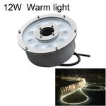 Luce per fontana subacquea in lega di alluminio a LED con anello paesaggistico 12W (luce calda)