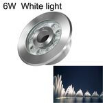 Luce per fontana subacquea a LED in acciaio inossidabile con anello paesaggistico 6W (luce bianca)