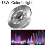 18W Paesaggio Colore colorato Colore Cambiamento anello LED Acciaio inossidabile Sforni di fontana subacquea (colorato)