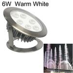6W Square Park Landscape LED Luce subacquea per piscina (luce bianca calda)