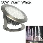 Luce subacquea per piscina a LED con paesaggio da parco quadrato da 50 W (luce bianca calda)