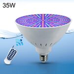 Lampadina per piscina a LED in plastica ABS, luce subacquea, colore chiaro: telecomando colorato + 12 pulsanti (35W)