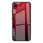 Per Xiaomi Redmi 7A Custodia in vetro di colore sfumato (rosso)