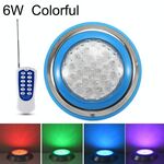 6W LED Luce subacquea per piscina a parete in acciaio inox a parete (luce colorata + telecomando)