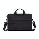 ND05SDJ Oxford Panno + Borsa a tracolla portatile per laptop in nylon, Dimensioni: 15.6 pollici (nero)