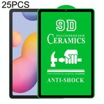 Per Samsung Galaxy Tab S6 Lite 10,4 pollici P610 / P615 25 PCS 9D Full Schermo intero Pellicola in ceramica