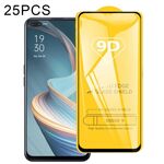 Per OPPO RENO4 Z 5G 25 PCS 9D Pellicola integrale a colla a schermo intero