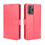 Per Xiaomi Redmi Nota 10 Pro 5G / Poco X3 GT Crazy Horse Trama Caso in pelle flip orizzontale con supporto e carte Slot & Lanyard (rosso)