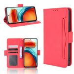 Per Xiaomi Redmi Nota 10 Pro 5G / Poco X3 GT Skin Feel Pattern di vitello Caso in pelle orizzontale in pelle orizzontale con supporto e carte Slot e cornice fotografica (rosso)