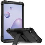 Per Samsung Galaxy Tab A 8.4 (2020) Custodia protettiva antiurto in silicone + PC con supporto (nero)