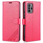 Per Xiaomi Poco X3 GT / Redmi Nota 10 PRO 5G AZNS Struttura di pecora Struttura in pelle flip orizzontale con supporto e carta Slot & Portafoglio (rosso)