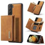 Per Samsung Galaxy S21+ DG.MING Serie M1 3-Fold Multi Card Wallet Cover posteriore Custodia antiurto con funzione di supporto (marrone)