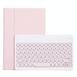Per Lenovo Pad Plus 11 pollice TB-J607F / Tab Tab P11 11 pollici TB-J606F / PAD 11 pollici YAM12 LAMPSKIN Texture Struttura rimovibile Turno tondo Tastiera Bluetooth Custodia in pelle con supporto (rosa)