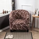 Coperchio del divano stampato a semicerchio singolo all-inclusive elastico (per sempre)