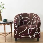Coperchio di divano stampato a semicerchio singolo all-inclusive elastico (stile cittadino)